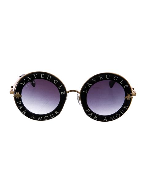 l'aveugle par amour gucci|Gucci l'aveugle par amour sunglasses.